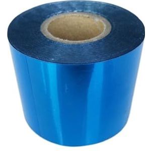 Warmtereliëffolie 1 rol 5 cm x 120 m, 10 kleuren voor warm stempelen, warmteoverdracht accessoires, voor embossing logo PVC papier Hot Stamping Papier (Kleur: Royal Blue)