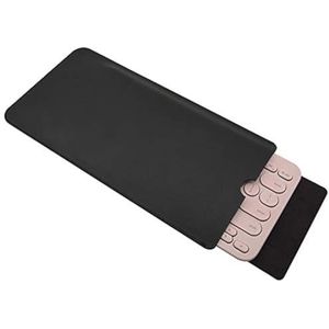 Hosoncovy PU lederen draagbare toetsenbord draagtas opbergtas stofdichte beschermhoes voor Logitech K380 multi-apparaat Bluetooth-toetsenbord (zwart)