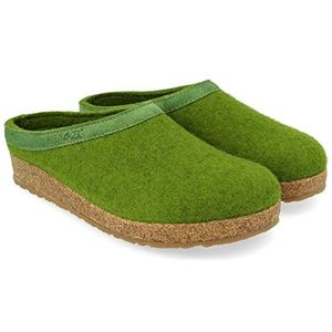 Haflinger - Pantoffels - Ballerina - Groen - Wol