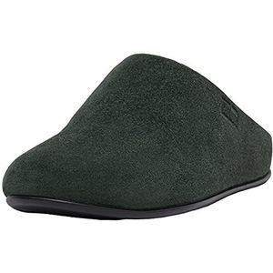 Fitflop Chrissie Slipper Suede/Curly Shearling, Wandelaar Groen, 37 EU