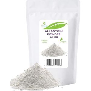 Allantoïne poeder - 10gr - cosmetisch ingrediënt - bekend om keratolytische, hydraterende, kalmerende en anti-irriterende eigenschappen