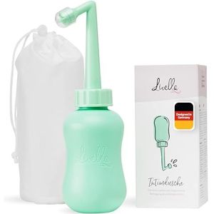 Livella Intieme Douche in Muntgroen - draagbaar Bidet - Voor een zachte en hygiënische reiniging van het intieme gebied - Meer comfort tijdens de kraamtijd - Ideaal als reisbidet en po-douche