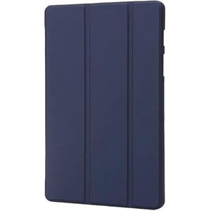 Trifold PU Leather Soft Back Stand Tablet Case Geschikt for Samsung Galaxy Tab A9 8.7 inch SM X110 X115 case Funda (Color : Dark blue, Size : Tab A9 (8.7 inch))