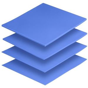 Aairhut Thermische Pad 6W/mK 4 Pack, 100x100mm 0.5mm 1mm 1.5mm 2mm Siliconen Cooling Pad GPU Niet-geleidende Hittebestendigheid Extreme Odyssey Cover voor Laptop Heatsink/CPU/GPU/SSD/IC/LED Cooler