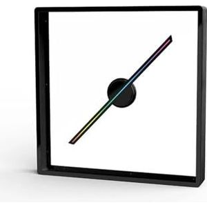 3D Hologram Fan Display LED-lichtkralen Blote oog Holografische fan beeldspeler(45cm set Black)