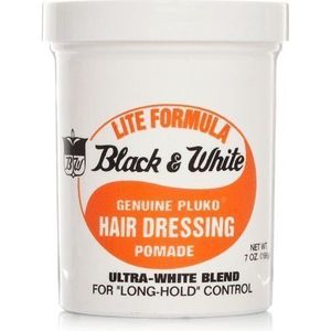 Zwart & Wit Echte Pluko Haar Dressing Pomade lift formule 200 ml door Zwart en Wit