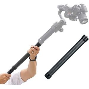 Linghuang Carbon verlenging monopod compatibel met DJI Ronin S Moza Air Cross FeiyuTech AK4000 Zhiyun Crane 2 Smooth 4 Stabilisator Extension Rod Stick 1/4 '' 3/8 '' schroefdraad