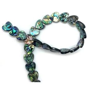 Prachtige natuurlijke schelp losse kralen Abalone schelp kralen charme liefde hart ovaal vele stijlenDIY handgemaakte mode-sieraden accessoire-0-12mm