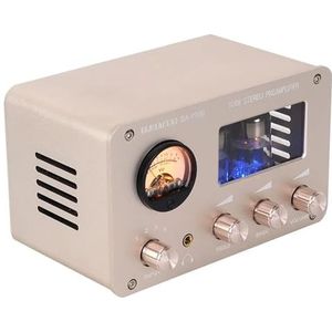 Versterker, 6H3N Tube Voorversterker Versterkers HiFi Tube Voorversterker Galbuffer Audio Amp Speaker Geluidsversterkers Home Theater 2 Kanalen(Khaki)