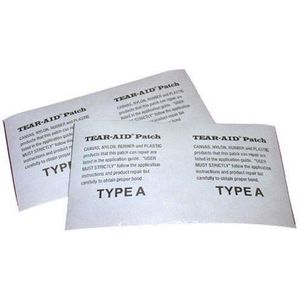 Tear Aid zelfklevende reparatievlakken type A voor tenten, draken, rubberboten, zeilen, stoffen, 75 mm x 750 mm