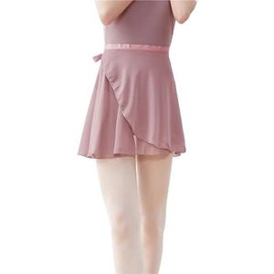 UBOHUZ Dames Ballet Rokken Wrap Tutu Dans Rok Chiffon Tie Up Short voor Dansen voor Vrouwen, Mat Bruin, XL Height 160-175cm