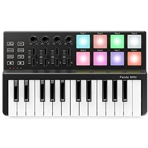 Piano USB MIDI Color Drum Pad & Keyboard Midi Controller 25 Key Support digitale piano