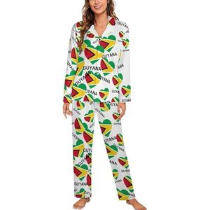 Love Guyana pyjama met lange mouwen voor vrouwen, klassieke nachtkleding, nachtkleding, zachte pyjama's, loungesets