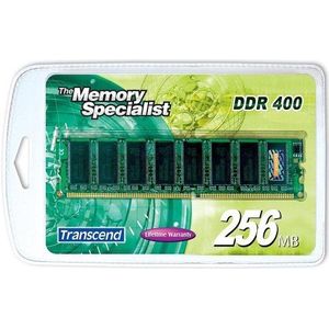 Transcend TS400D-256 - Werkgeheugen - 256MB - 184pin - DDR400 DIMM CL 2.5