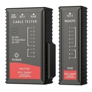 LAN-kabeltester, POE-brandbestendige netwerkkabeltester, RJ45 RJ11 CAT5 UTP, netwerktool, netwerkreparatie