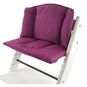 Bambiniwelt Vervangende overtrek, zitkussen, kussenset, stoelverkleiner, compatibel met STOKKE Tripp Trapp voor hoge stoel, kinderstoel, gemêleerd roze