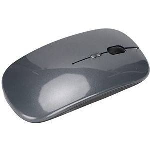 Draadloze Muis, Instelbare DPI Stille Muis Stille Werking Ergonomisch Ontwerp voor Thuisreisbureau (Grijs)