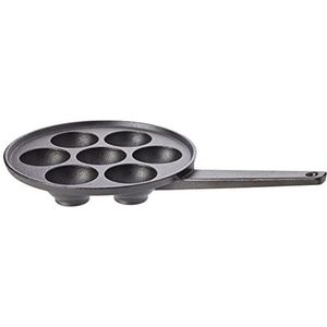 Kitchencraft Hapjespan Aebleskiver 20,5 Cm Gietijzer Zwart