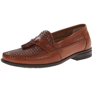 Nunn Bush Men's Strafford Woven Slip-On Loafer, Cognac, 8.5 M US