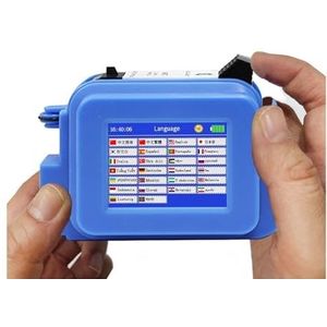 12,7 mm miniprinter Draagbare printer QR-balk Batchcode Datumnummer Logo Vervaldatum Handheld inkjetprinterlabel Afdrukken in meerdere formaten(With 1 HD ink-12.7mm)