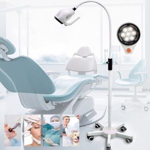 10W LED Gynaecologische Onderzoekslamp, Chirurgische Onderzoekshulplamp Met Mobiele Basis, Medisch Onderzoekslicht, Hoogte Verstelbaar, voor Gynaecologie Poliklinische Stomatologie