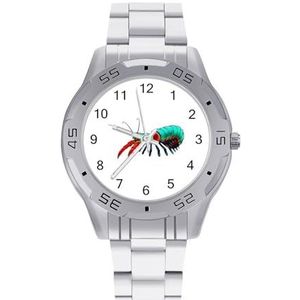 Kleurrijke Mantis Garnalen Mannen Zakelijke Horloges Legering Analoge Quartz Horloge Mode Horloges