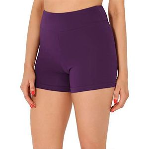Merry Style Dames Shorts Fietsbroek Onderbroek Hotpants van Katoen MS10-359 (Purper,S)