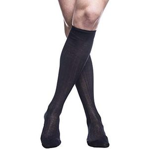 PETTI ARTIGIANI ITALIANI sokken, herensokken, 100% katoen, Schotlandgaren, lange en korte herensokken, 6 paar, Blauw, 39-41 EU