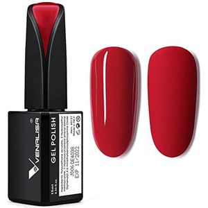 VENALISA Gel-nagellak,15 ml, uv- en led-nagellak, voor doe-het-zelf nail art, manicuresalon en voor thuis, rood (Carmine Red)