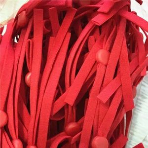 Elastiek Verstelbaar naaikoord met gesp Zachte elastische band Lanyard DIY maken van stofbenodigdheden - rood - 5 mm 50 stuks