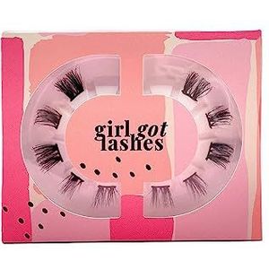 GirlGotLashes Mini Box Dear Darling Wimperextensies voor thuis, 5-7 dagen houdbaar, zwarte wimperband, veganistisch, handgemaakt