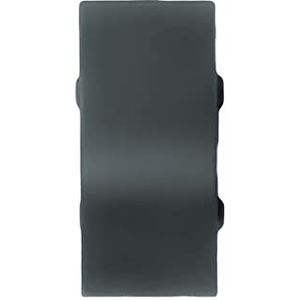 DQ-PP afdekprofiel verbindingsstuk, mat zwart, 23 x 23 mm, pvc, keukenstrip voor het werkblad, afdekprofiel voor in de keuken, wandafsluitprofiel, tafelbladprofiel