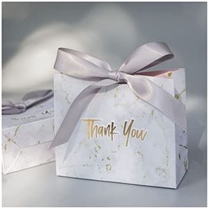 Geschenkzakken creatieve geschenkzak doos voor feest papier chocolade dozen pakket bruiloft gunsten snoep dozen geschenkdoos (kleur: grijs, maat: 100 stuks)