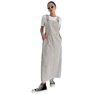 jurken voor dames Stevige overall met schuine zak zonder T-shirt - Casual mouwloze overgooierjurk (Color : Light Grey, Size : XL)