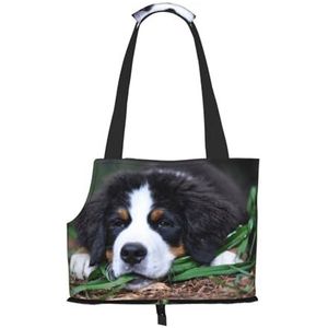 Mooie Berner Sennenhond, Zachte Zijde Reizen Huisdier Carrier Tote Handtas Draagbare Kleine Huisdier Carrier Schoudertas