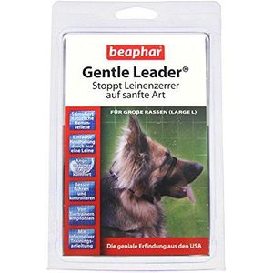 Gentle Leader® voor honden | Educatieve hulp voor Lenzerrers | Beter leiden en controleren | Trainingshalsband voor honden | Kleur: Zwart | Maat L