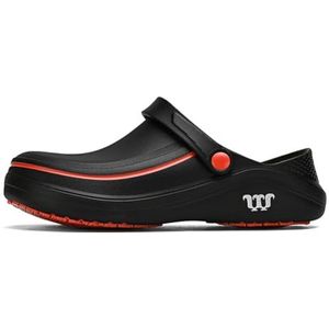 ARVALOLET Eva veiligheidsschoenen, ademende en oliebestendige kookschoenen voor buiten en werk, zwart, 41 EU