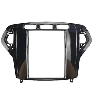 Voor F&ord Voor MONDEO 2007 2008 2009 2010 9,7 Inch 2-DIN Autoradio Fascia Tesla Stijl Multimedia Frame Videospeler Navigatie DVD Paneel Afwerking Interieuraccessoires(Black Frame)