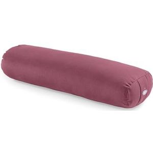 LOTUSCRAFTS Yoga bolster voor Yin Yoga, rol, wasbare biokatoenen hoes, kussen met kapok vulling, pilates rol, meditatie kussen