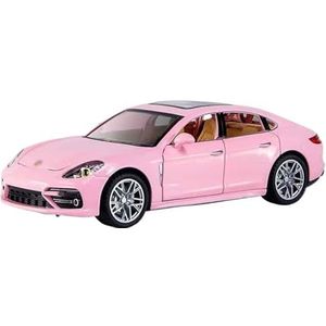 Simulatie legering modelauto Voor Por&sche 1:24 legering model auto sportwagen auto ornamenten model simulatie speelgoed auto speelgoed model ornamenten (Color : Pink)