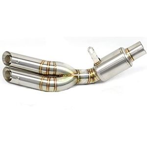 VNRQJLSN Motorfietsuitlaatpijpglip Op Uitlaatdemper Ontsnappingsverbinding Middelste Buisdemper Voor Kawasaki Z800 Uitlaatpijp