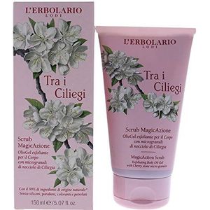 L'Erbolario TRA I CILIEGI bodyscrub-olie gel m. microgranulaat a. kersenpitten 1, per stuk verpakt (1 x 150 ml)