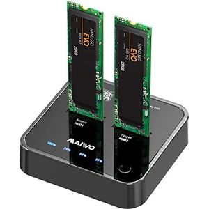 MAIWO - K3016S - Externe Harde Schijf Behuizing - Dual-Bay - USB C naar SATA - Offline Kloon Duplicator