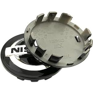 Wieldoppen - 4 Stuks - Velgendeksel voor Nissan - 60MM - Waterdicht en Anti Stofkap
