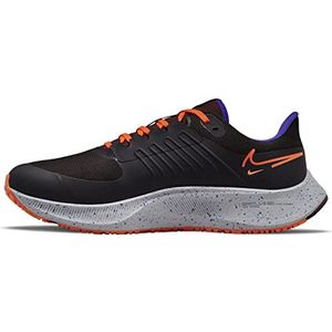 NIKE Air Zoom Pegasus 38 Shield Heren Trainers Sneakers Hardloopschoenen DC4073 (Zwart/Totaal Oranje/Brons Eclipse/Oranje 003), Zwart Totaal Oranje Brons Eclipse Oranje, 43 EU