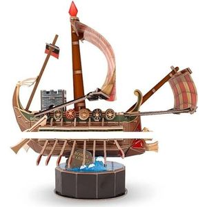 3D-puzzel 3D-puzzelmodel Fantasy Q Schattig schip Piratenschip Modelmontage Puzzel Speelgoed Handleiding DIY-kamerdecoratie