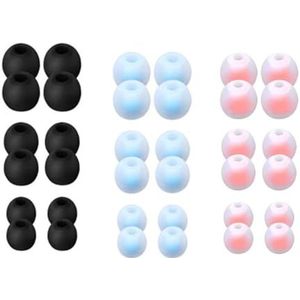 sodeber 18Pairs Vervanging Siliconen Tips Oordopjes Oordopjes Set Oordopjes Vervanging Geniet Van Duidelijk Geluid Comfort Fit Oortelefoon