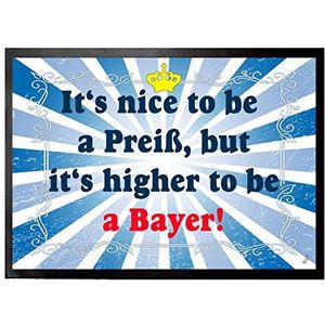 1art1 Fun Bavaria, It's Nice To Be A Preiß, But It's Higher To Be A Bayer Deurmat 70x50 cm