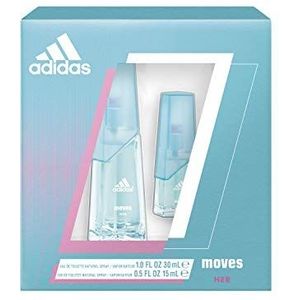 Adidas, Moves for Her, 2 Piece EDT Gift Set, Total Retail Value $39.00
