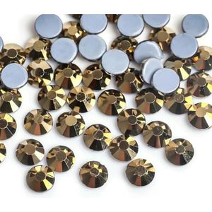 Lavendel Paars/Paars Fluwelen Ijzer Op Steentjes/Hot fix Kristal Steentjes Strass Nail Art Naaien & Stof Decoretion-Goud Hematiet-ss6 1440 stks